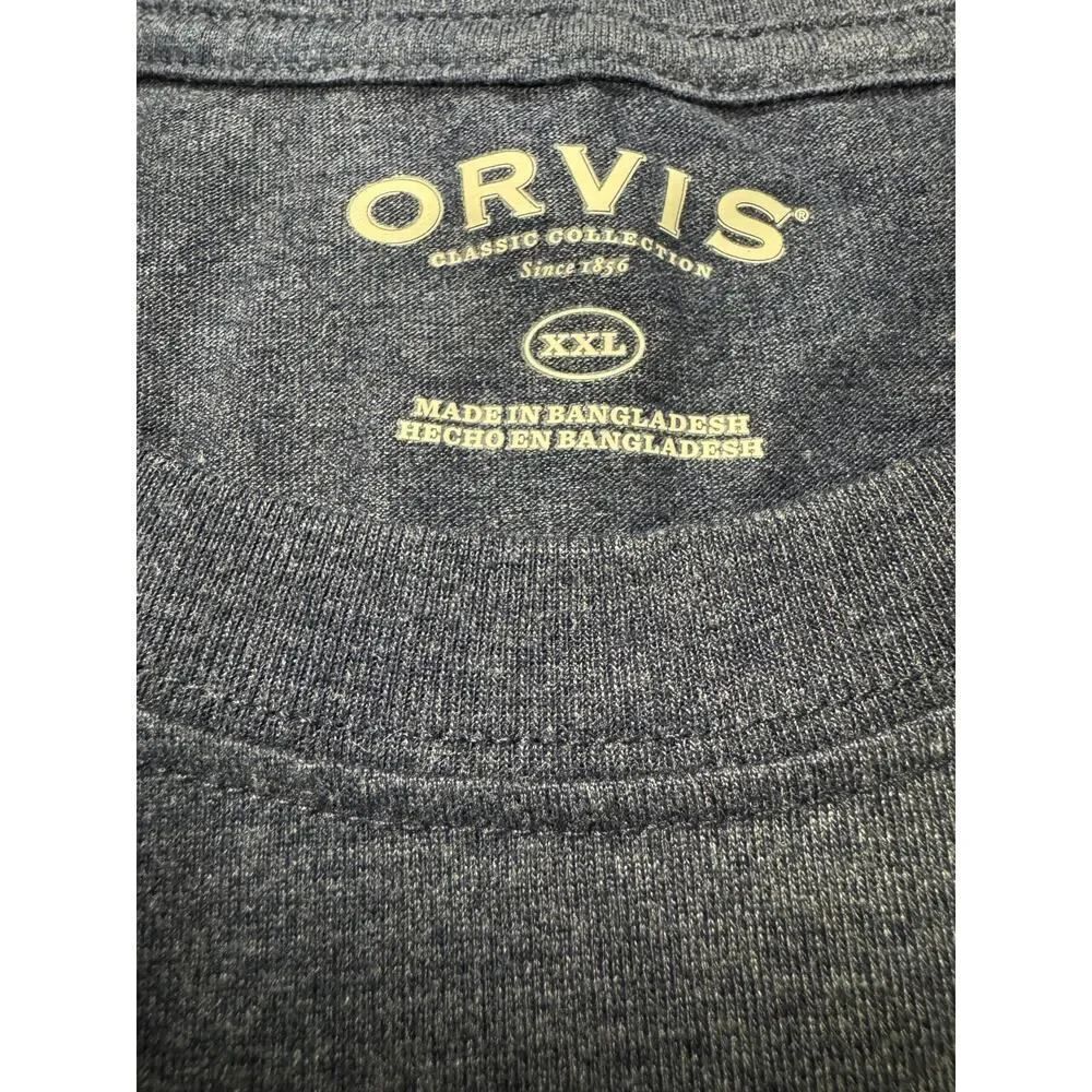 Orvis Classic Fit 1856 Fishing Mountain Blue SS Shirt XXL - Picture 4 of 4